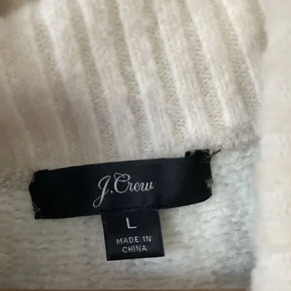 J. Crew Women’s Fair Isle Turtleneck  Sweater L Wool Alpaca Blend Cozy Soft - Picture 6 of 11